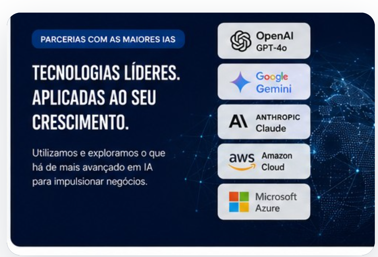 Tecnologias líderes de Inteligência Artificial aplicadas ao crescimento